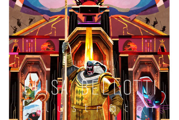 SALAMANDASTRON - Book 05 - Redwall series by Brian Jacques, Illustrated by Elisa Bellotti (Italian super fan) Urthstripe the Strong, Ferahgo. Cluny, Martino il guerriero, Pietro, Lepre cervo basiglio, Matusalemme, Giovanna scoiattolo. Salamandastron, mossflower, fiormuschiato, Gonff, Zarmina, Gingivero, samkin, arula, ferhago, slagar, vulpombra. Illustratore redwall, illustratore brian jacques. Redwall Italia, libri redwall italia,