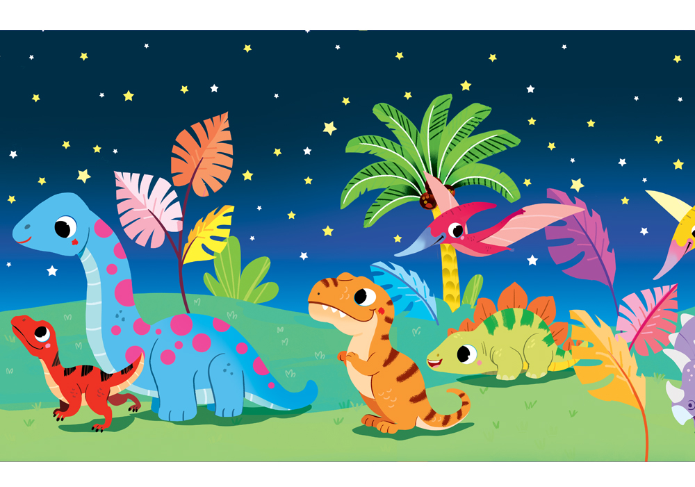 Lampalibro - Buonanotte Baby Dinosauri - Nui Nui