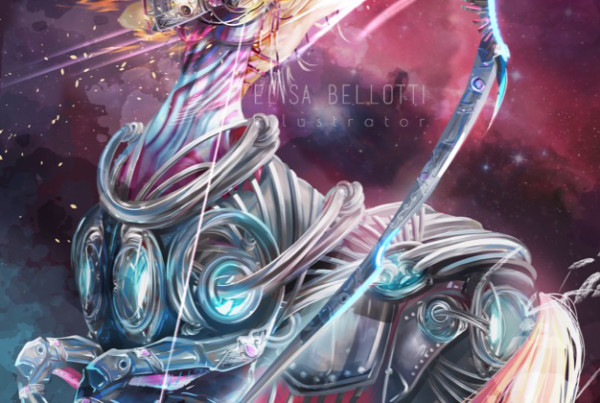 Sagittarius-Cyber zodiac-elisa bellotti illustrator-wp