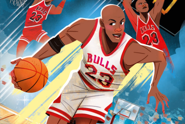 Michael Jordan - 20 Leaders che hanno ispirato il mondo - Moon - Rusconi - Bellotti Elisa. Libri per ragazzi. Illustratrice fantasy. Rusconi Libri.
