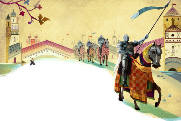 Cavalieri medievali - Storia- Pearson illustrato da Bellotti Elisa. Fantasy scolastica. 2021 Pearson education-antologia